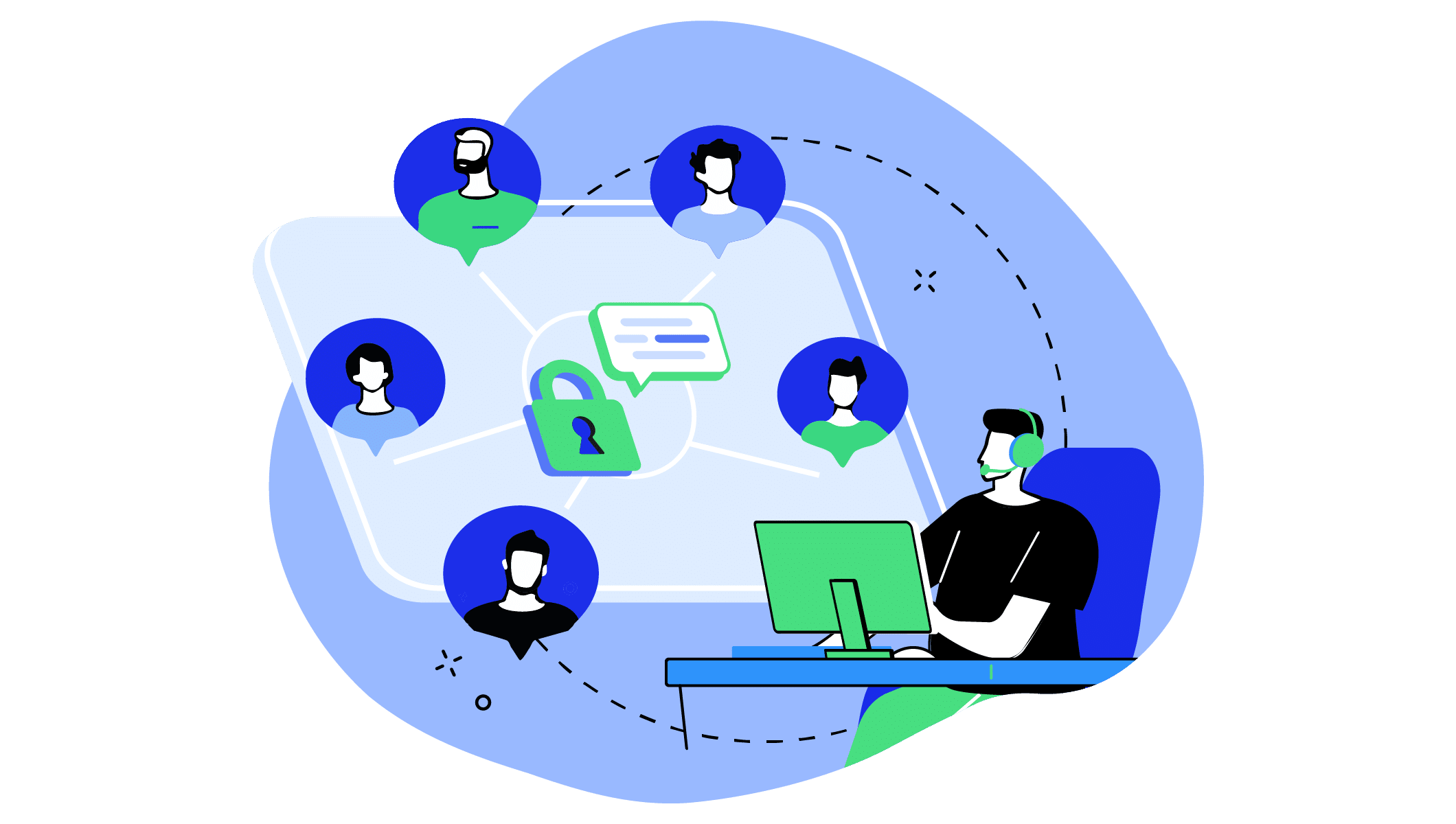 Chat privé : logiciel de support technique collaboratif - efficacité et confidentialité