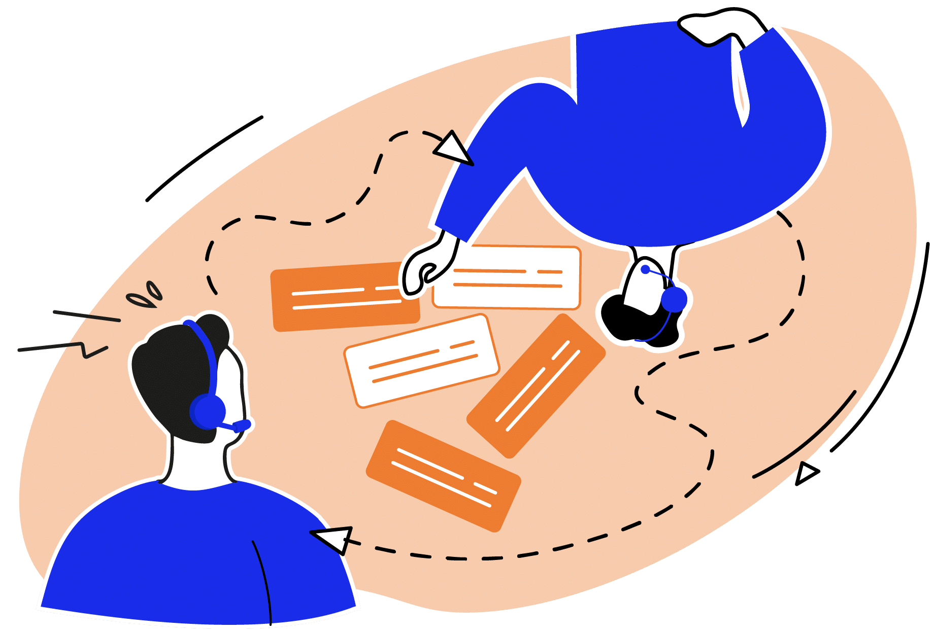 Comete fixee illustrations page ticketing fixee probleme 2 echange eparpillées